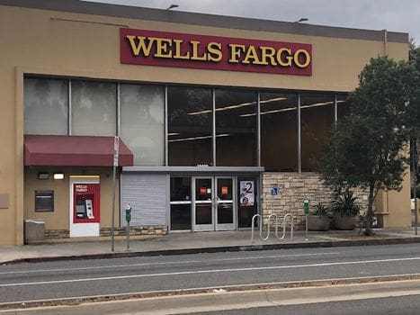 Wells Fargo entrance with ATM machine
